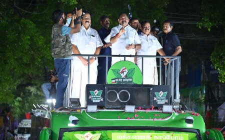 கருணாநிதி குடும்ப பாணியில் அமைச்சர் நேரு வாரிசு அரசியல்…’’ -	முசிறியில் எடப்பாடி