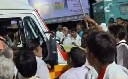 துறையூர் எடப்பாடி கூட்டத்தில் ஆம்புலன்ஸ் விவகாரம்; அதிமுகவினர் 10 பேர் மீது வழக்கு