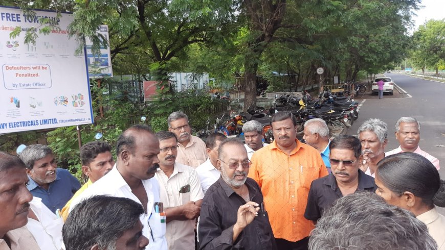 பெல் ஒப்பந்த தொழிலாளர் ஊதிய விவகாரம்; கருப்புக் கொடி போராட்டம் ஒத்திவைப்பு