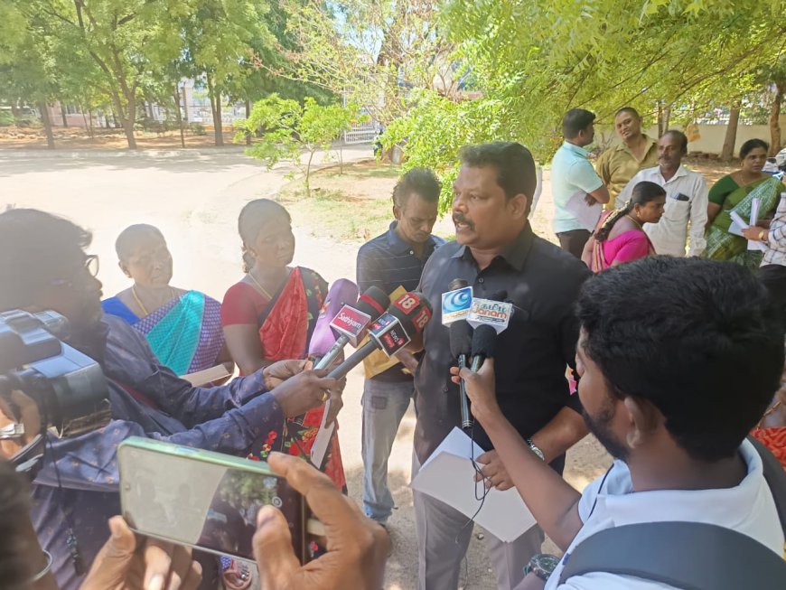 மகனின் மரணத்தில் மர்மம்;உரிய விசாரணை நடத்த வேண்டி திருச்சி எஸ்பி அலுவலகத்தில் தாயார் புகார்