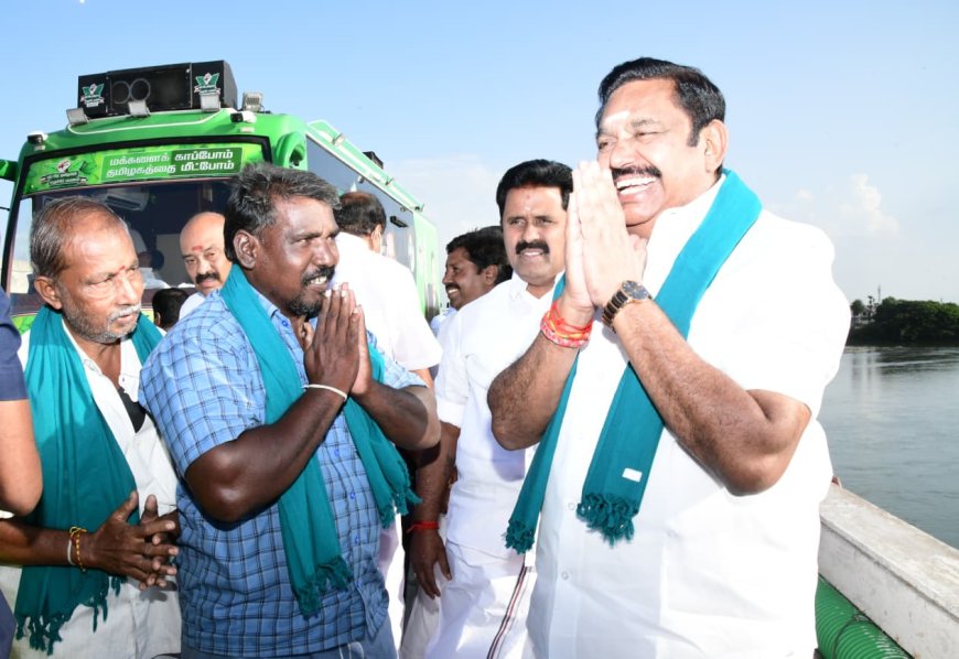 காவிரி ஆறு செல்லும் வழியெங்கும் தடுப்பணைகள் கட்டப்படும் - விவசாயிகளிடம் இபிஎஸ் உறுதி