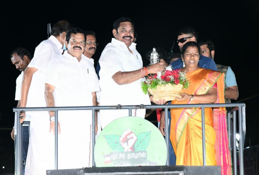 ‘’சாதாரண பஸ்ஸில் வந்த அமைச்சர் ரகுபதிக்கு எத்தனை கல்லூரிகள், எவ்வளவு சொத்து..?’’ -	கிரஷர் ஊழலை அம்பலப்படுத்தும் இபிஎஸ்
