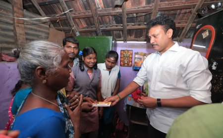 வீடு இடிந்த விபத்தில் பலியான குழந்தையின் குடும்பத்திற்கு நிவாரணம் வழங்கிய அமைச்சர் அன்பில் மகேஷ்