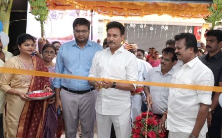காட்டூரில் வங்கியின் புதிய கிளை திறப்பு; 92 பேருக்கு கடன் உதவி வழங்கிய அமைச்சர் அன்பில் மகேஷ்