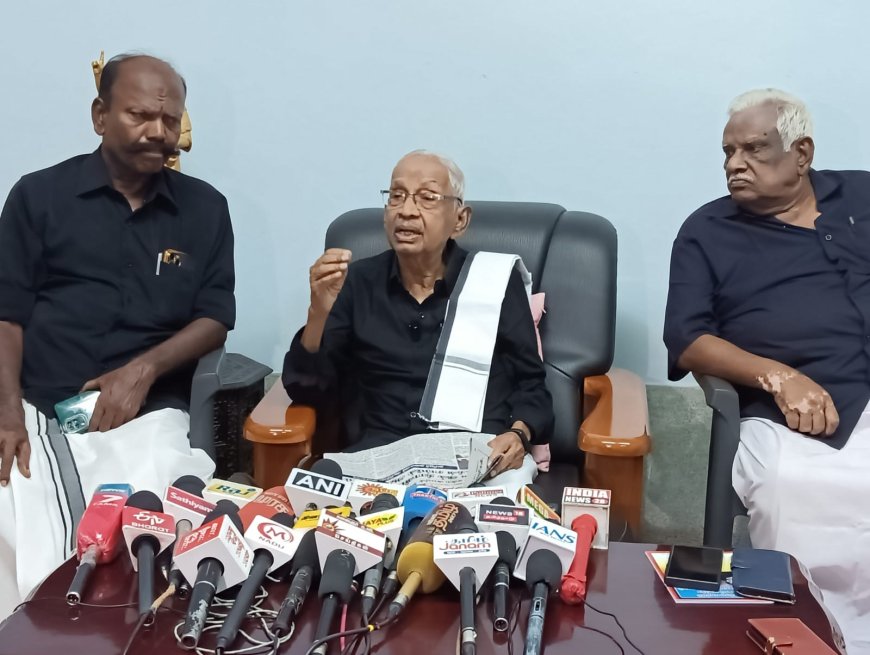 8 ஆம் தேதி திராவிட மாணவர் கழகம் சார்பில் ஆர்ப்பாட்டம்; தேசிய ஜனநாயக கூட்டணியில் பா.ஜ.க வும், எடப்பாடியார் மட்டுமே - திருச்சியில் திக தலைவர் வீரமணி