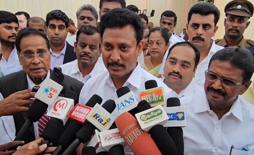 கரூர் முப்பெரும் விழா: தி.மு.க.வினர் திரண்டு வாருங்கள்- அமைச்சர் அன்பில் மகேஸ் பொய்யாமொழி அழைப்பு