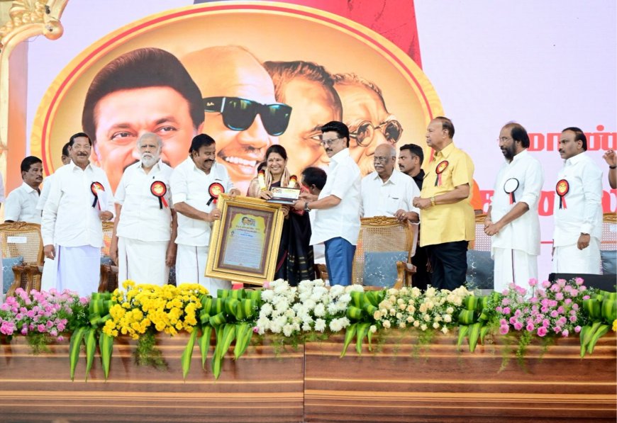 திராவிட இயக்கத்தின் திருமகளாக, பெரியாரின் பேத்தியாக நாடாளுமன்றத்தில் ஒலிக்கிறார் கனிமொழி- முதலமைச்சர் மு.க. ஸ்டாலின் புகழாரம்*