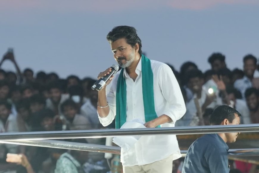 நெல் கொள்முதல் நிலையங்களில் லஞ்சம் ஏன்? டெல்டா விவசாயிகளுக்கு 40க்கு 40னா அவங்க வயித்துல அடிச்சு நீங்க வாங்குன கமிஷன் தான் நினைவுக்கு வரும் -  திருவாரூரில் விஜய்