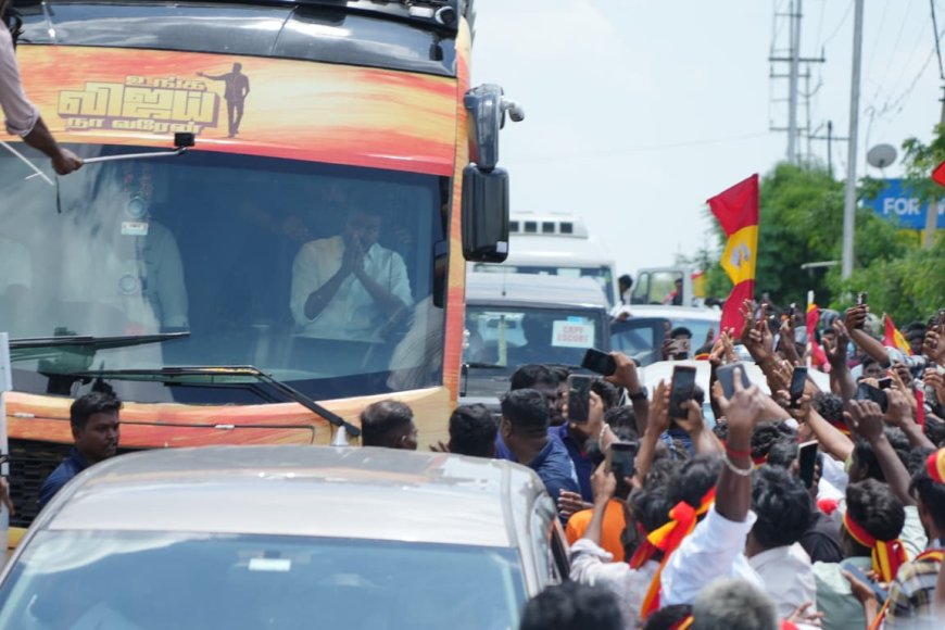 விஜய் பிரச்சார வாகன ஓட்டுநர் மீது வழக்கு பதிவு