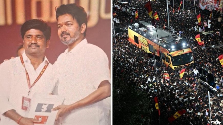விஜய் பிரச்சாரத்தில் 41 பேர் பலி; தவெக நிர்வாகிகள் 2 பேர் கைது; அஜித்குமார் லாக்கப் டெத்போல் என் கணவருக்கு எந்த சூழலும் ஏற்பட்டு விடக்கூடாது-அச்சத்தில் மனைவி