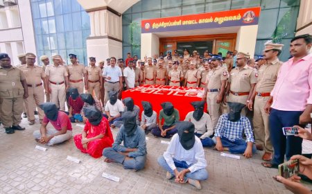 திருச்சியில் ரூ.11 கோடி மதிப்பிலான தங்க நகைகள் கொள்ளை; 12 பேர் கைது;9.5 கிலோ தங்க நகைகளை மீட்ட எஸ்.பி.தலைமையிலான தனிப்படை