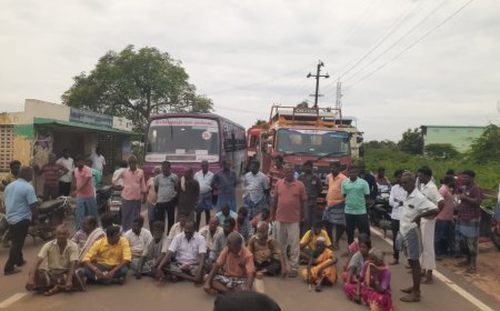 ஆகாயத்தாமரையை அகற்ற வேண்டும்; தொடர் மின் தட்டுப்பாடு; திருவெறும்பூரில் பொதுமக்கள் சாலை மறியல்