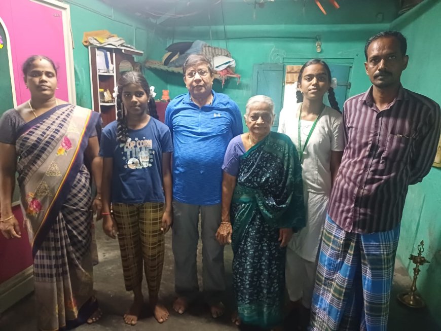 தமிழ் கற்றுக் கொடுத்த ஆசிரியரின் குடும்பத்தை மகனாக இருந்து காக்கும் ஓய்வு ஐஏஎஸ் பாலச்சந்திரன்