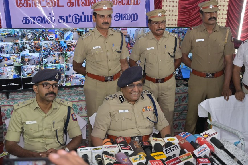 தீபாவளி; குற்ற செயல்களை தடுக்க 1327 சிசிடிவி கேமராக்கள் - காவல் ஆணையர் காமினி