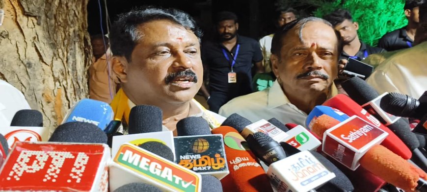 கரூர் சம்பவத்தில் விஜய் மீது குற்றமா? ஆளும் கட்சி மீது குற்றமா? என்பது சிபிஐ விசாரணைக்கு பின்பு தெரிய வரும்;காரைக்குடியில் நயினார் நாகேந்திரன்