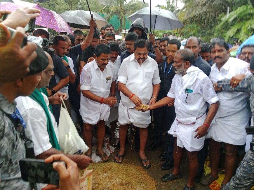 டெல்டாவில் இந்த ஆண்டு கண்ணீர் தீபாவளி; எடப்பாடி பழனிச்சாமி
