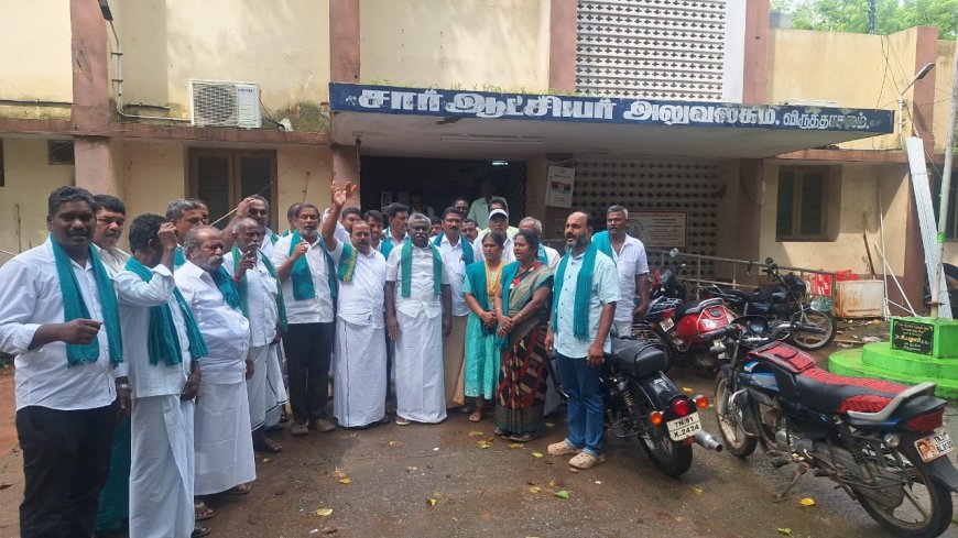 கழுதூரில் 4 விவசாய பெண்கள் இடிதாக்கி பலி; ஒரு வாரமாகியும் நிவாரணம் இல்லை; ரூ.25 லட்சம் இழப்பீடு கேட்டு பி.ஆர்.பாண்டியன் போராட்டம்
