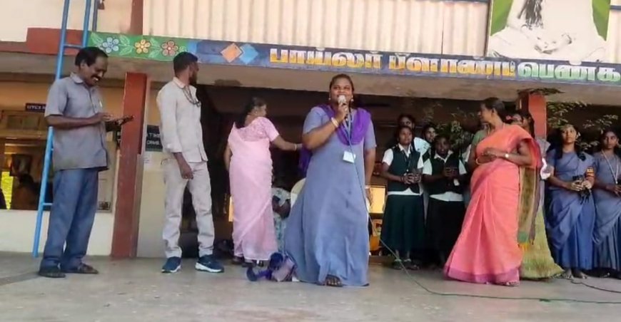 பாய்லர் பிளாண்ட் பெண்கள் மேல்நிலைப் பள்ளியில் சுற்றுச்சூழல் மன்றம் சார்பில் மாணவிகளுக்கு மரக்கன்றுகள்