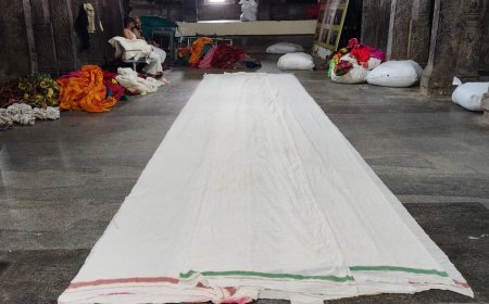மலைக்கோட்டை கோயிலில் தீப திருவிழா; 300 மீட்டர் திரி தயாரிக்கும் பணி துவக்கம்
