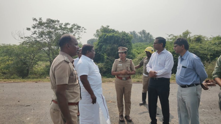 அரியலூர் சிலிண்டர் லாரி விபத்து; மீட்பு பணிகளை துரிதப்படுத்திய அமைச்சர் சிவசங்கர்