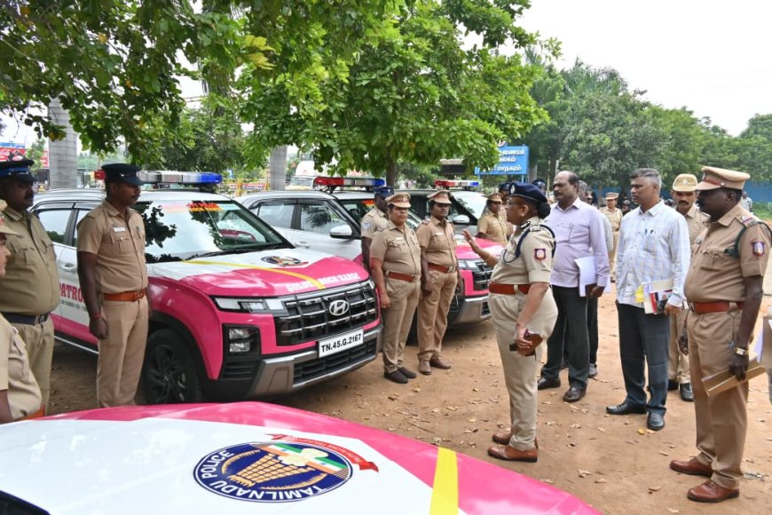 திருச்சியில் பெண்கள் பாதுகாப்புக்காக இளஞ்சிவப்பு ரோந்து வாகனங்கள்- காவல் ஆணையர் ந.காமினி