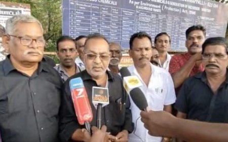 நீதிமன்ற உத்தரவை உடனே அமல்படுத்து; பெல் தொழிற்சாலை முன்பு தொழிற்சங்கங்களின் கூட்டுக் குழு சார்பில் வாயிற் கூட்டம்; 500க்கும் மேற்பட்டோர் பங்கேற்பு
