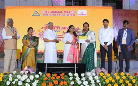 செல்லம்மாள் பள்ளி ஆண்டு விழா உற்சாகம்; மாணவர்களை சிரிக்கவும் சிந்திக்கவும் வைத்த பர்வீன் சுல்தானா