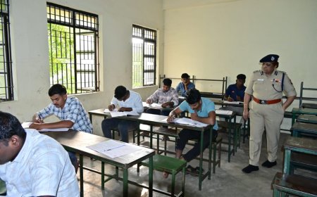 எஸ்.ஐ தேர்வில் 2599 நபர்கள் பங்கேற்பு: காவல் ஆணையர் காமினி ஆய்வு