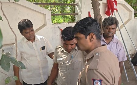 மது போதையில் பாதுகாப்பு பணியில்  ஈடுபட்ட காவலர்: பொதுமக்கள் அதிர்ச்சி