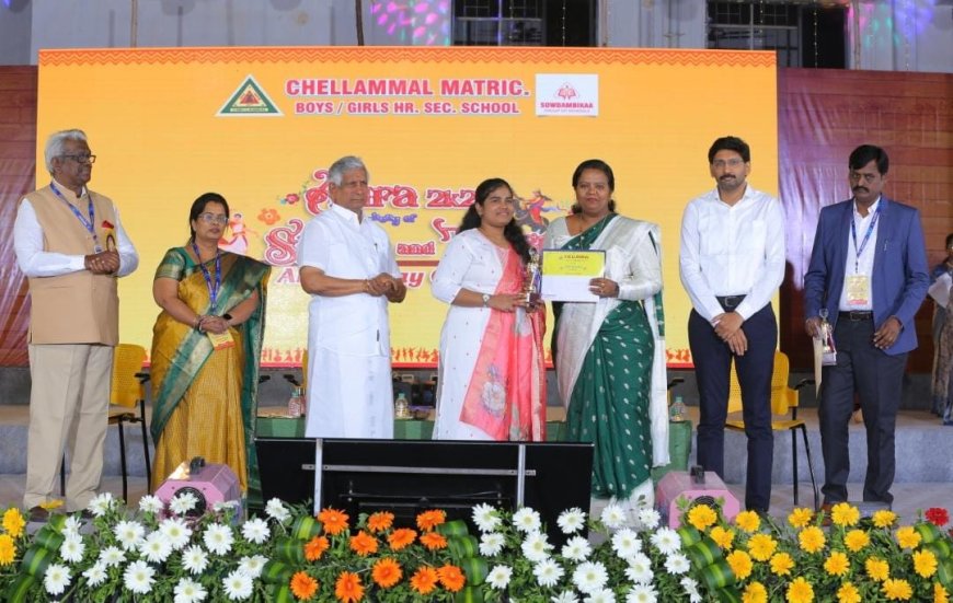 செல்லம்மாள் பள்ளி ஆண்டு விழா உற்சாகம்; மாணவர்களை சிரிக்கவும் சிந்திக்கவும் வைத்த பர்வீன் சுல்தானா