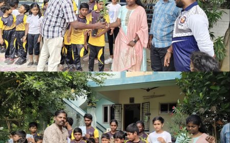 புத்தாண்டு முதல் நாளில் மரக்கன்றுகள் வழங்கி விழிப்புணர்வு ஏற்படுத்திய தண்ணீர் அமைப்பு