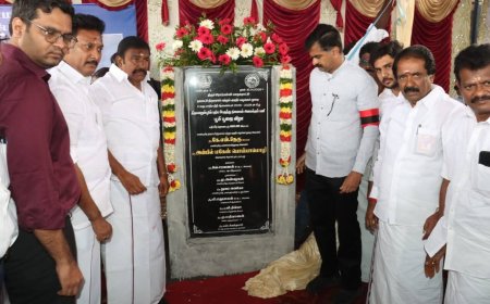 திருவெறும்பூரில் புதிய பேருந்து நிலையம்:  அடிக்கல் நாட்டு விழாவில் அமைச்சர்கள், கே என் நேரு அன்பில் மகேஸ் பங்கேற்பு 