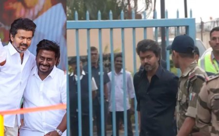 டெல்லியில் விஜய்யிடம் துருவித் துருவி விசாரணை : எஃப்ஐஆரில் பெயர் சேர்க்க வாய்ப்பு