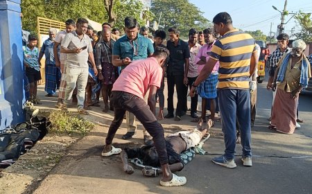 சாக்கடையில் விழுந்த வாலிபர் பலி; அம்பிகாபுரத்தில்  வேகத்தடை அமைக்க பொதுமக்கள் கோரிக்கை