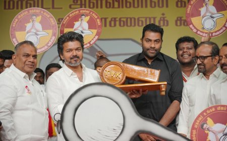 நடைபெறவுள்ள தேர்தல் ஒரு ஜனநாயகப் போர்-தவெக தலைவர் விஜய்
