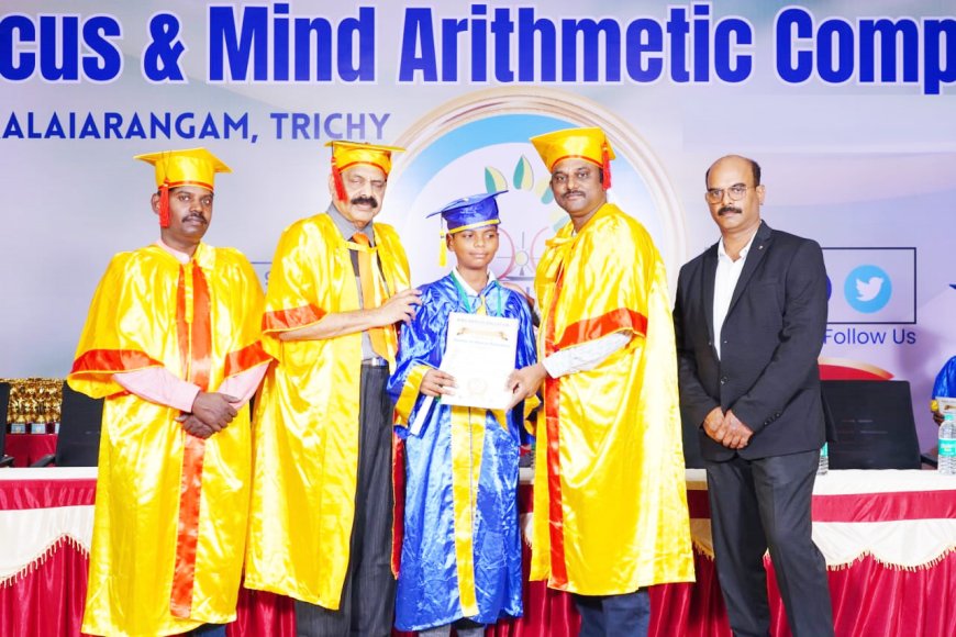 திருச்சியில் மாநில அளவிலான பிம்ஸ் அபாகஸ் போட்டி; 160 மாணவர்களுக்கு பட்டமளிப்பு