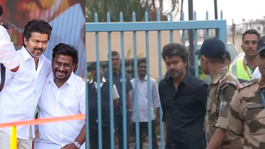 டெல்லியில் விஜய்யிடம் துருவித் துருவி விசாரணை : எஃப்ஐஆரில் பெயர் சேர்க்க வாய்ப்பு