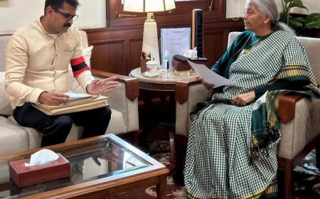 ஒன்றிய அமைச்சர் நிர்மலா சீதாராமனை சந்தித்த திருச்சி எம்பி துரை வைகோ