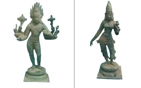 விஜயநகர பேரரசு காலத்து உலோகச்சிலைகள் மீட்பு; கடத்தலில் ஈடுபட்ட 4 பேர் கைது