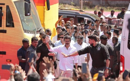 தவெக தலைவர் விஜய்யின் சேலம் பொதுக்கூட்டத்தில் ஒருவர் பலி