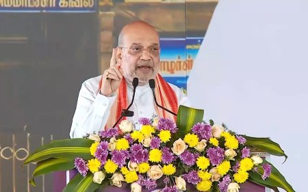 புதுச்சேரியில் 60% வாக்குகளைப் பெற்று, 24 இடங்களைப் பெறுவோம்- காரைக்காலில் அமித்ஷா