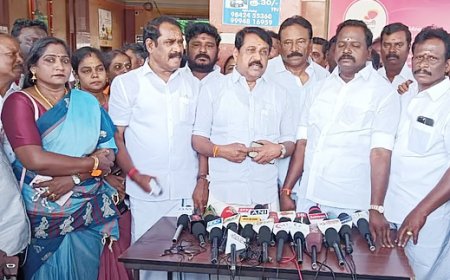 பணப்பெட்டியை வாங்கிக் கொண்டுதான் திமுக கூட்டணியில் சேர்ந்து வருகிறார்கள்-திருச்சியில் நயினார் நாகேந்திரன்