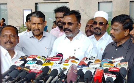 ஓபிஎஸ் திமுகவில் இணைந்தால் வரவேற்பேன்; திருச்சி விமான நிலையத்தில் திருமாவளவன்