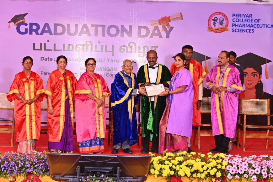 மருத்துவத்துறையில் 17 ஆயிரத்து 780 புதிய வேலைவாய்ப்புகள்- பெரியார் மருந்தியல் கல்லூரியில் மா.செ. சுப்பிரமணி 