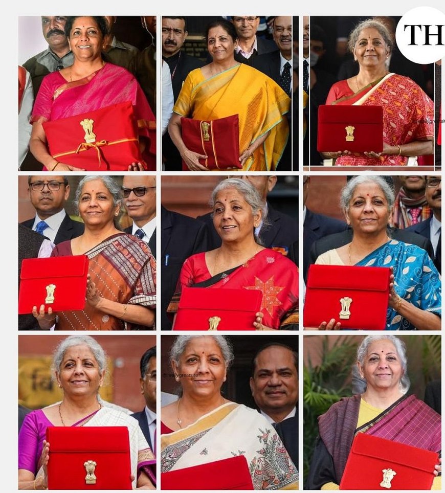 பாரம்பரிய காஞ்சிப் பட்டில் பட்ஜெட் வாசித்த நிர்மலா சீதாராமன்