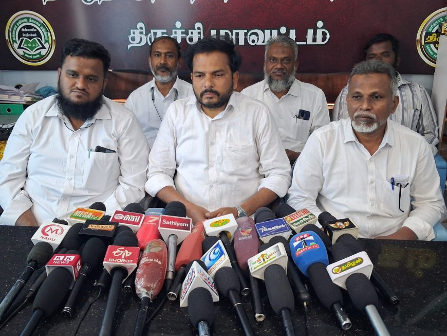 இஸ்லாமியர்களுக்கு பாதுகாப்பு  அரணாக திமுக விளங்குகிறது - தமிழ்நாடு தவ்ஹீத் ஜமாத் பொதுச் செயலாளர் முஜிபுர் ரஹ்மான்
