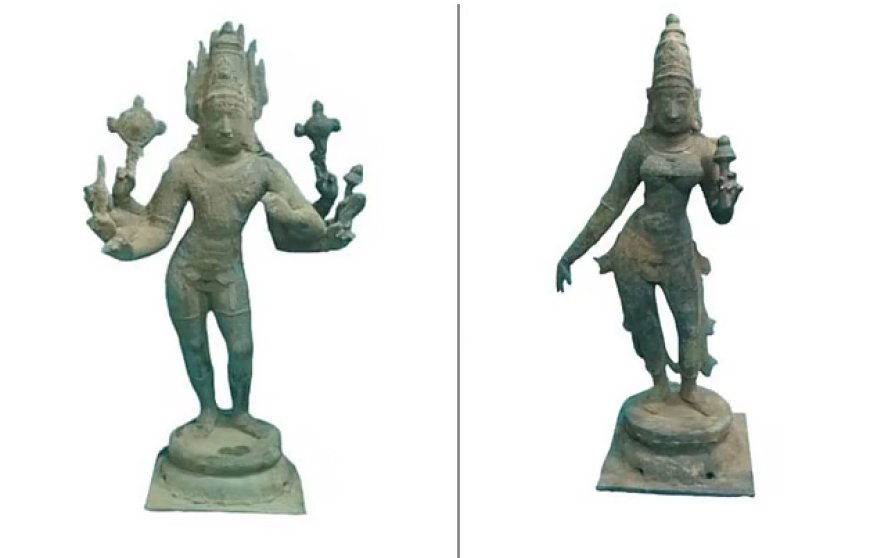 விஜயநகர பேரரசு காலத்து உலோகச்சிலைகள் மீட்பு; கடத்தலில் ஈடுபட்ட 4 பேர் கைது