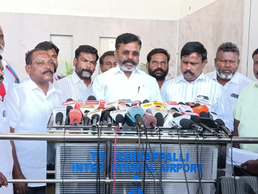 உழைக்கிறோம், அதிகாரத்தில் பங்கு வேண்டும் என்று கேட்பது தவறு கிடையாது- திருச்சியில் தொல் திருமாவளவன்