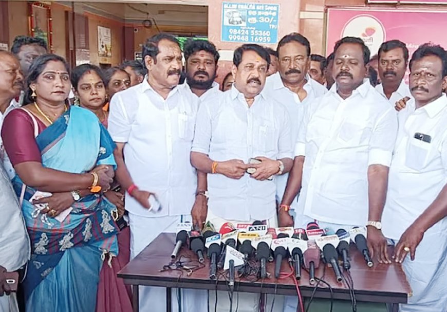 பணப்பெட்டியை வாங்கிக் கொண்டுதான் திமுக கூட்டணியில் சேர்ந்து வருகிறார்கள்-திருச்சியில் நயினார் நாகேந்திரன்