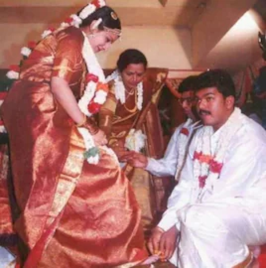 நடிகை ஒருவருடன் திருமணம் தாண்டிய உறவில் விஜய்?; தவெக தலைவர் விஜய் மனைவி சங்கீதா யார்?